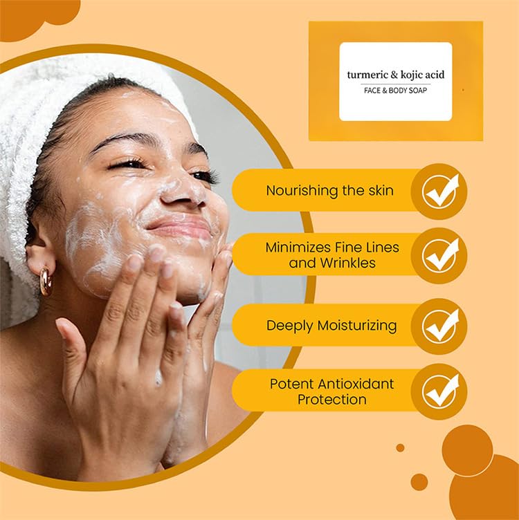 SolaceSkin Turmeric & Lemon Glow Soap Bar clarity-pore-cleanse focus on cleansing pores