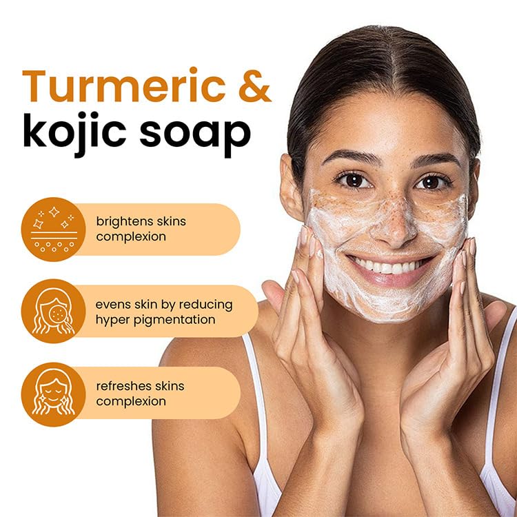 SolaceSkin Turmeric & Lemon Glow Soap Bar close-up of turmeric infusion for balanced skin tone