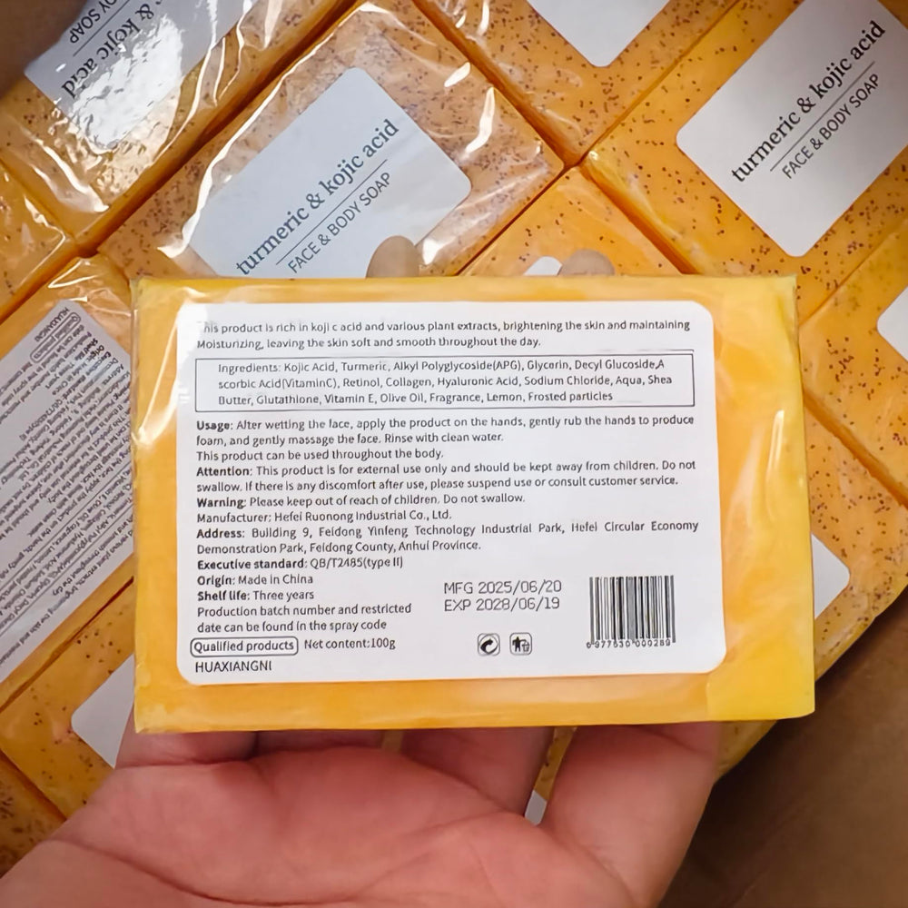 SolaceSkin Turmeric & Lemon Glow Soap Bar daily routine image invites at-home spa cleansing