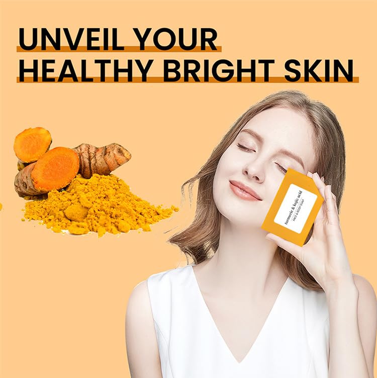 SolaceSkin Turmeric & Lemon Glow Soap Bar hyaluronic acid detail emphasizes moisture and glow