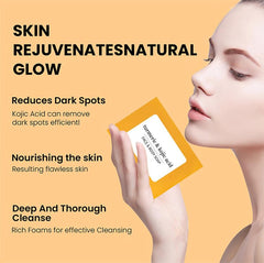 SolaceSkin Turmeric & Lemon Glow Soap Bar rich foam demonstrates luxurious lather for gentle cleansing