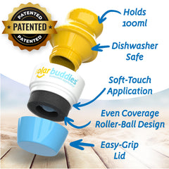 Solar Buddies roller head close-up showing replaceable sponge