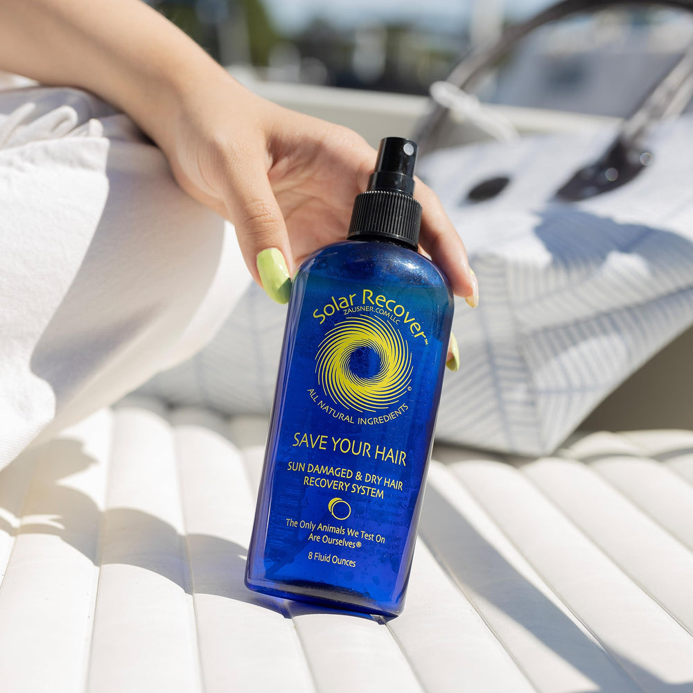 Solar Recover After Sun mist on skin after sun exposure.