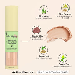 Solar Swipe SPF 50 mineral sunscreen for the face provides broad spectrum coverage.