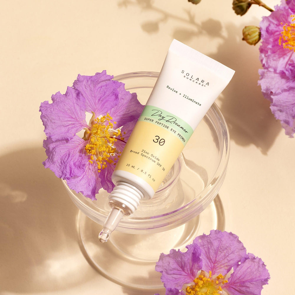 Solara Suncare Day Dreamer applies smoothly with a cooling glide for crease-free wear.