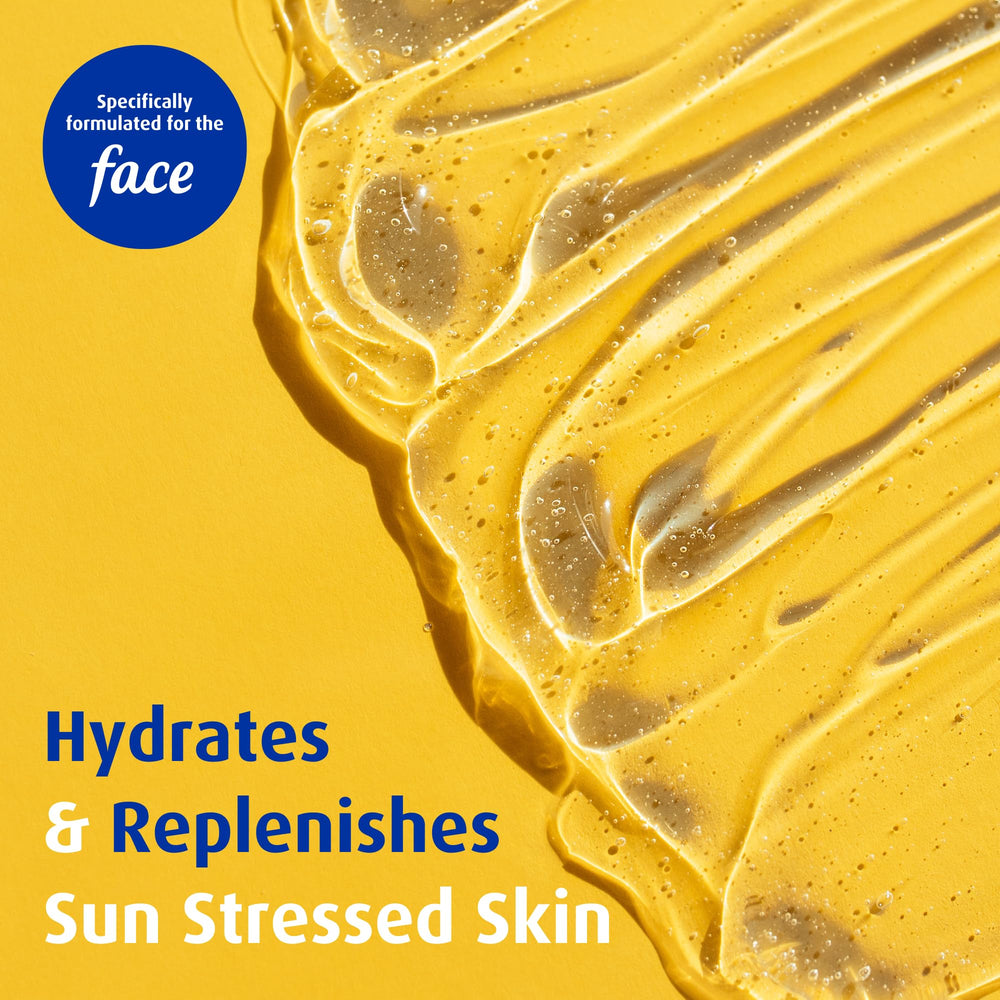 Solarcaine Face Gel non-greasy formula image highlighting comfortable reapplication.
