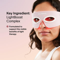 Solawave LightBoost Eye Cream caffeine helps reduce dark circles appearance.