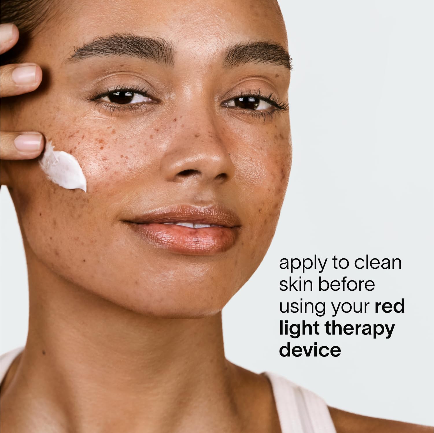 Peptides in Solawave LightBoost Rich Cream support skin firmness.