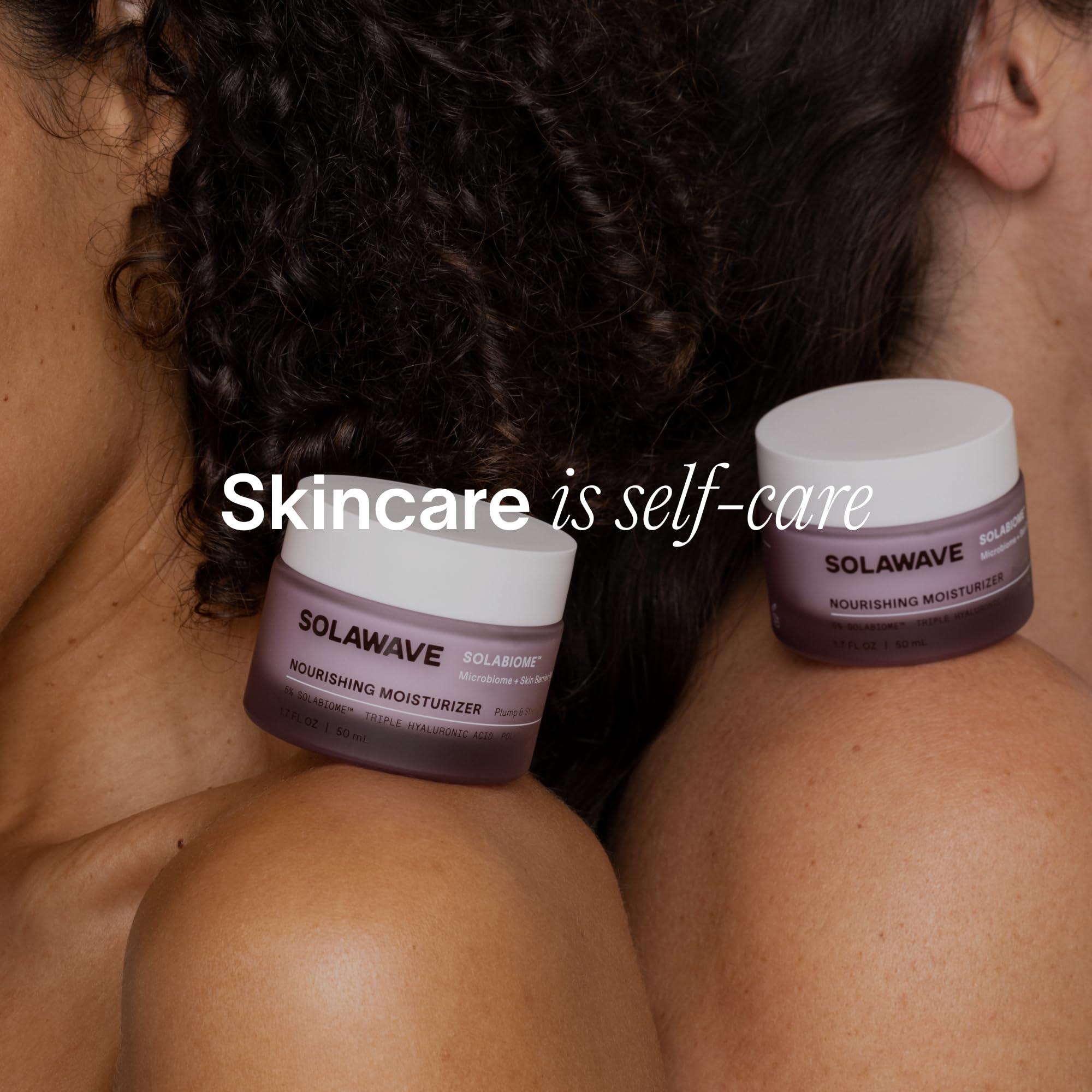 Solawave Probiotic Cloud Cream packaging emphasizing petroleum-free, vegan formula.