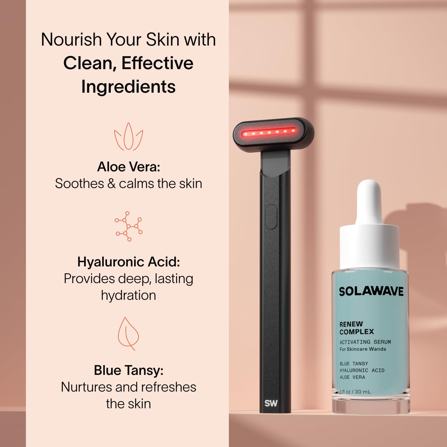 Solawave Radiant Renewal Wand in a quick 3-minute session