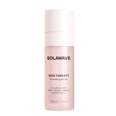 Solawave wand skin therapy serum bottle for easy at-home routines.