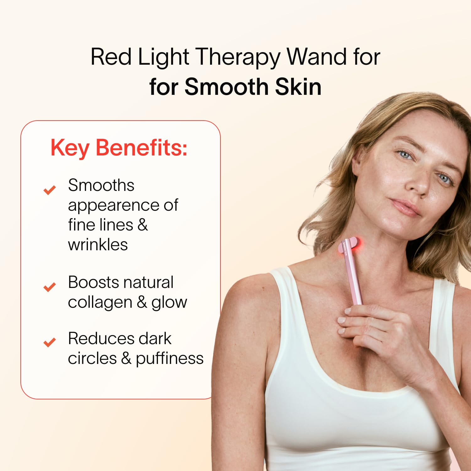 Solawave warmth-therapy under-eye area offers soothing comfort.