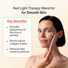Therapeutic warmth around the under-eye area from Solawave
