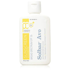 Solbar Avo Sunscreen Lotion SPF 35 bottle in a four-pack for daily sun protection