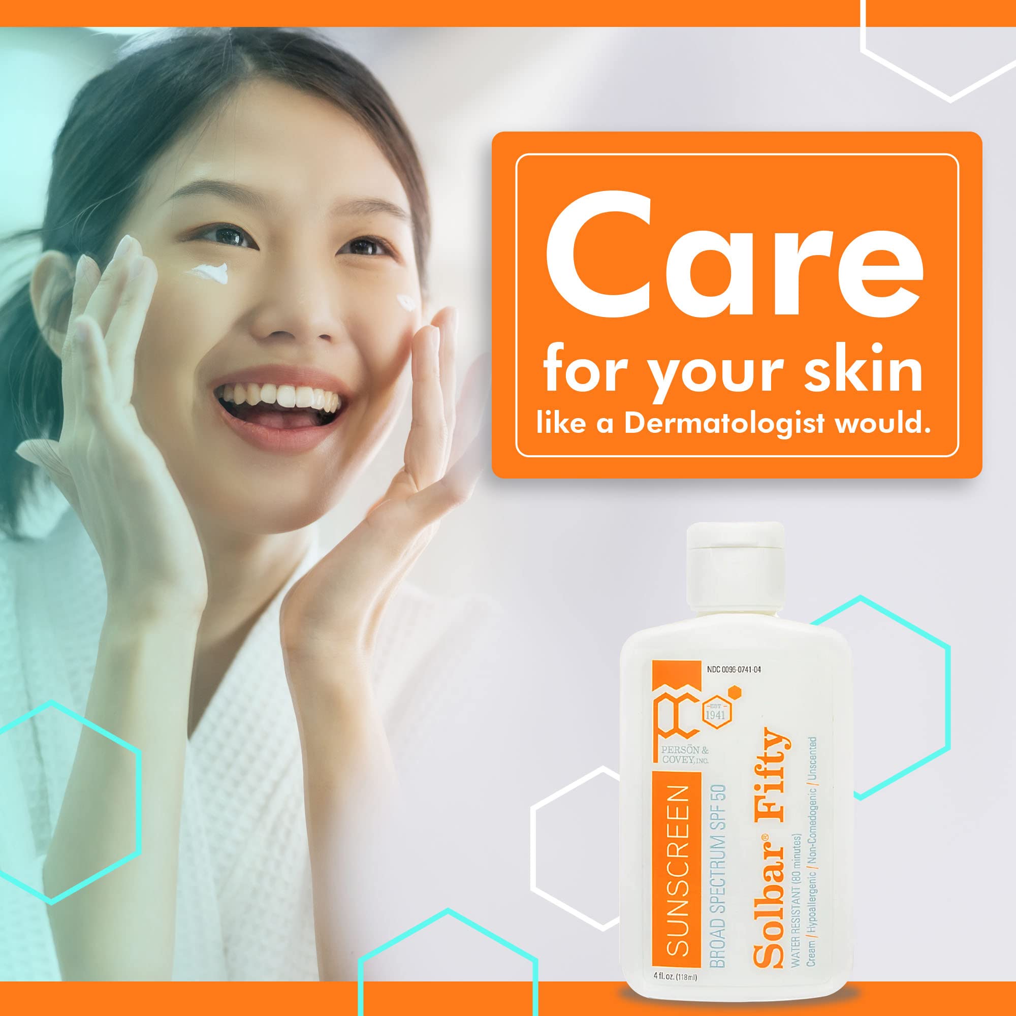 Solbar Fifty moisturizing cream provides hydrating sun protection.