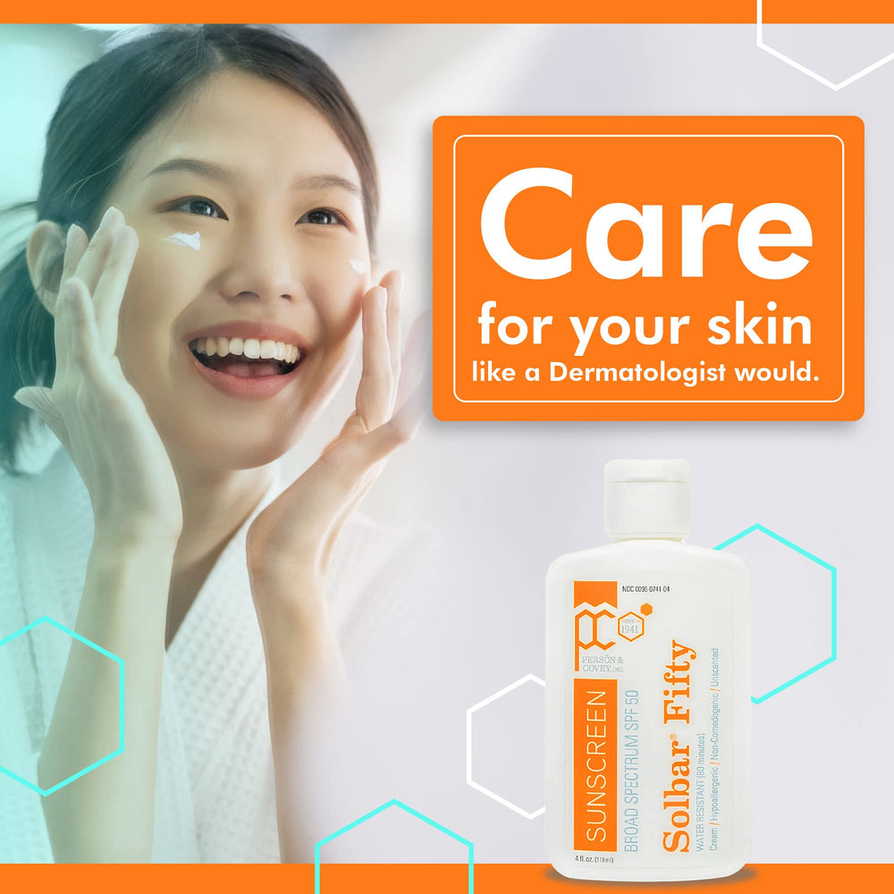 Solbar Fifty moisturizing cream provides hydrating sun protection.