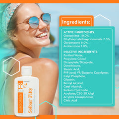 Solbar Fifty water-resistance for swimming and water sports.