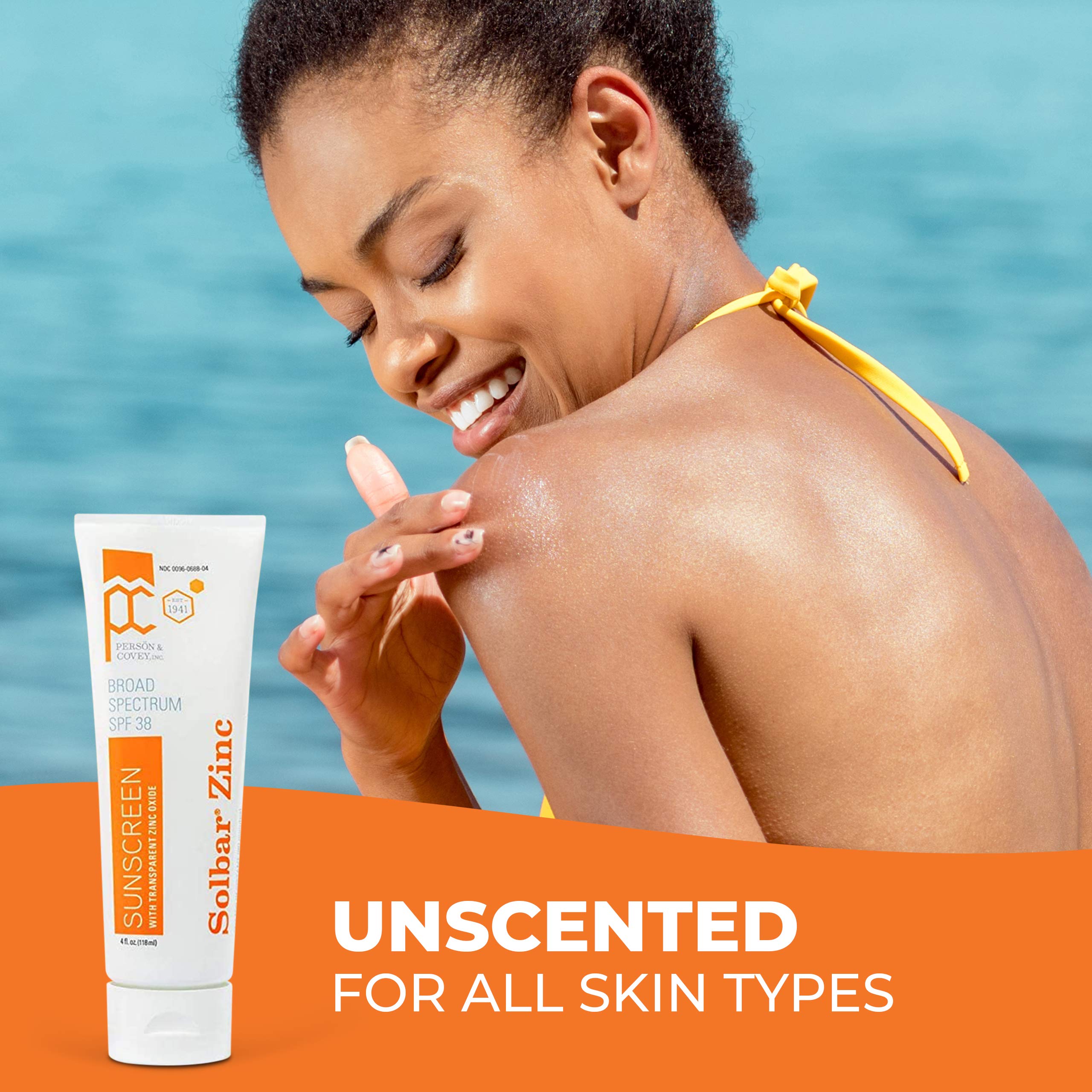 Solbar SPF 38 protection in a portable 4 oz tube.