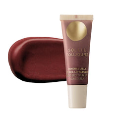 Soleil Toujours EcoSun Lip Mask packaging highlights mineral SPF protection for lips.