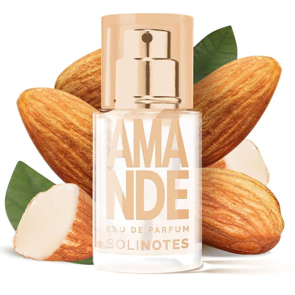 Solinotes Almond EDP shelf display signals approachable, versatile wearability