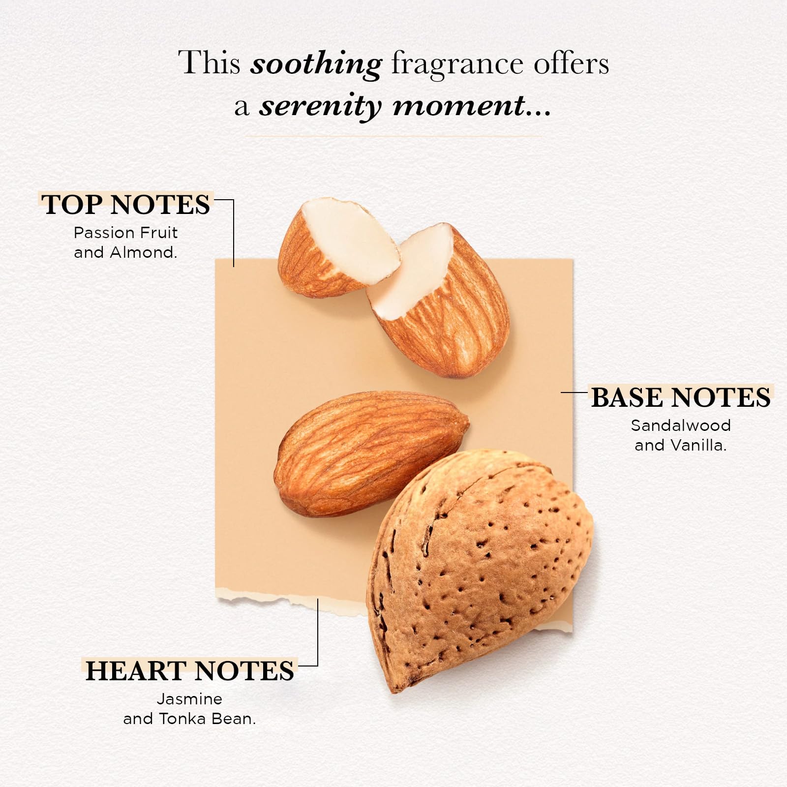 Solinotes Almond perfume spray nozzle for even, delicate application