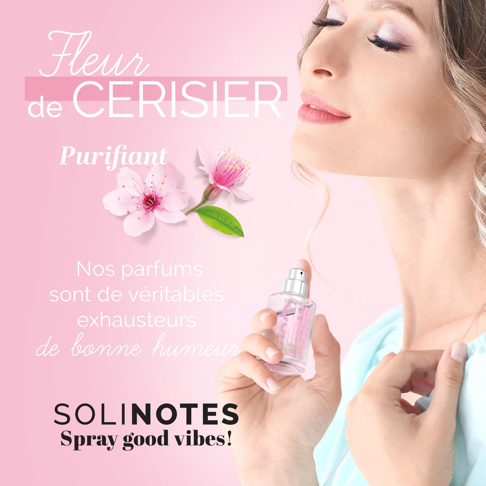 Solinotes Cherry Blossom ingredients emphasize vegan, cruelty-free credentials.