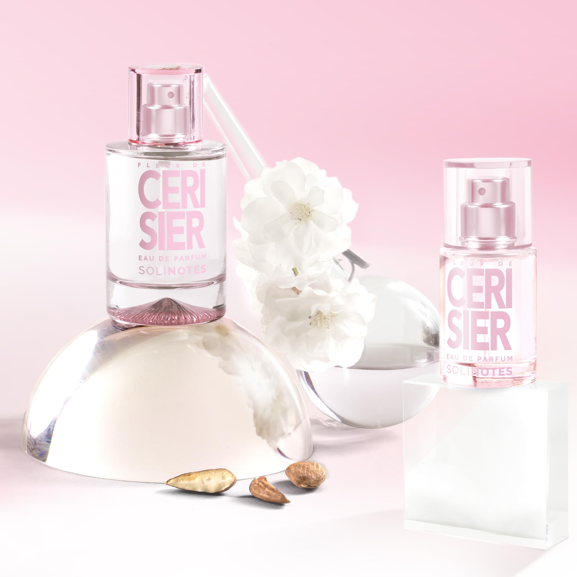 Spray action of Solinotes Cherry Blossom suggests a light, uplifting fragrance trail.
