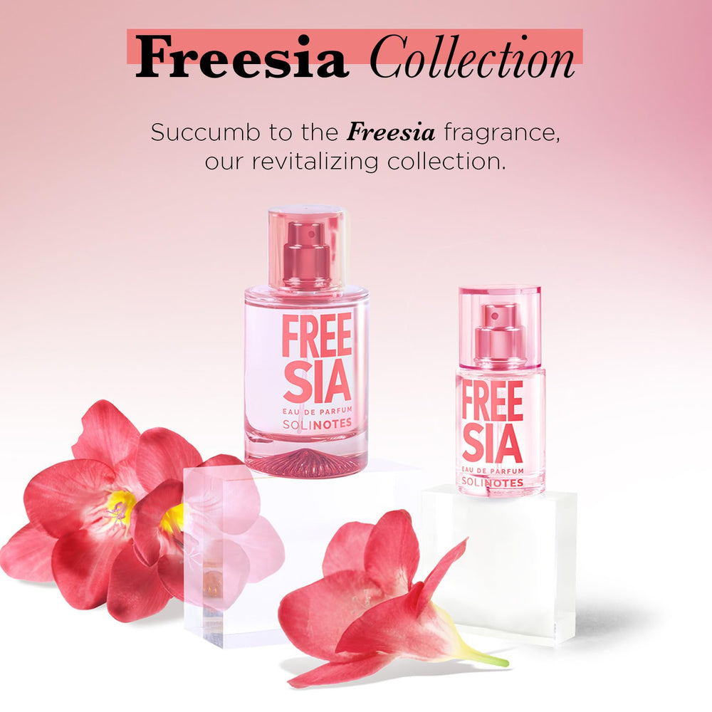 Solinotes Freesia made in France packaging in stylish display