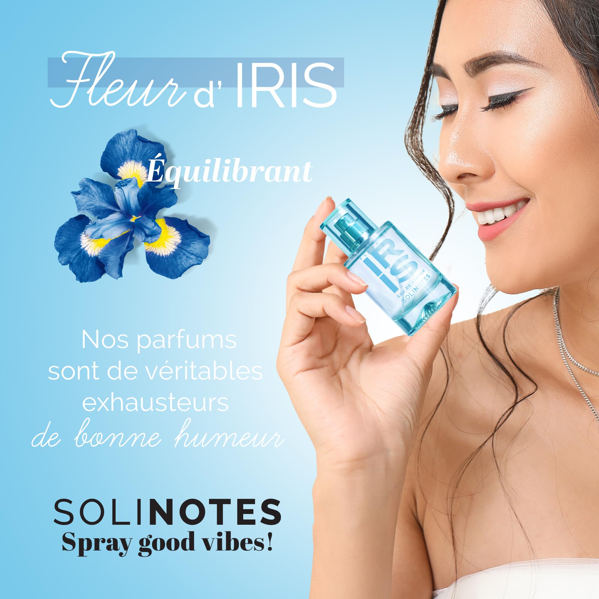 Gift-ready presentation of Solinotes Iris Blossom appeals to thoughtful buyers.