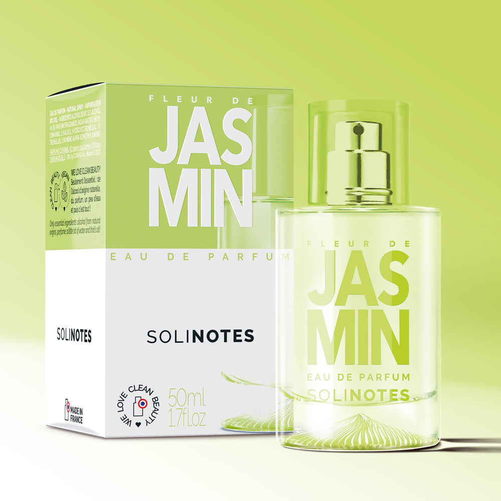 Solinotes Jasmine Flower cap highlights premium packaging for gifting.