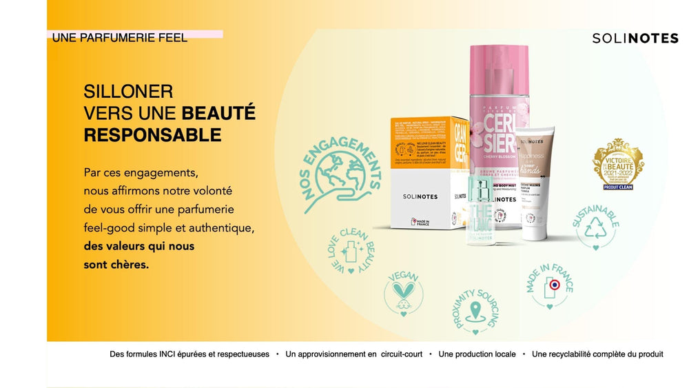 Solinotes Orange Blossom lifestyle-shot; envisions fresh mood and everyday confidence.