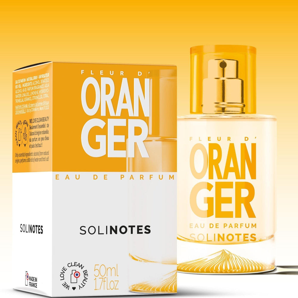 Solinotes Orange Blossom spray-action; quick aroma refresh for busy days.