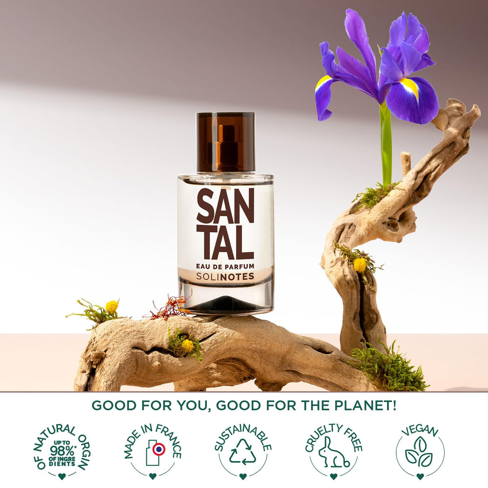 Gift-ready Solinotes Santal EDP box on display.