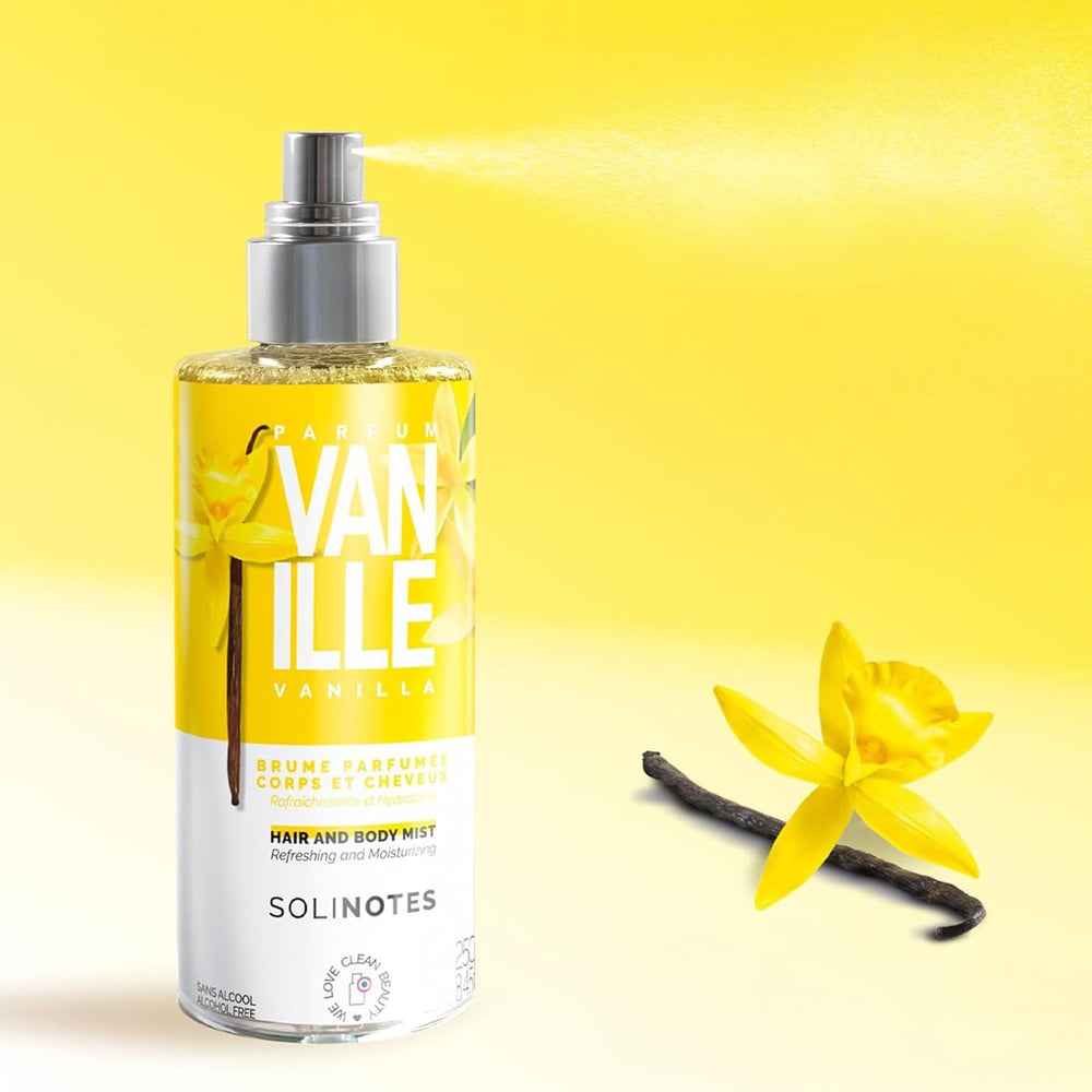Solinotes Vanilla fragrance mist with warm spice accords