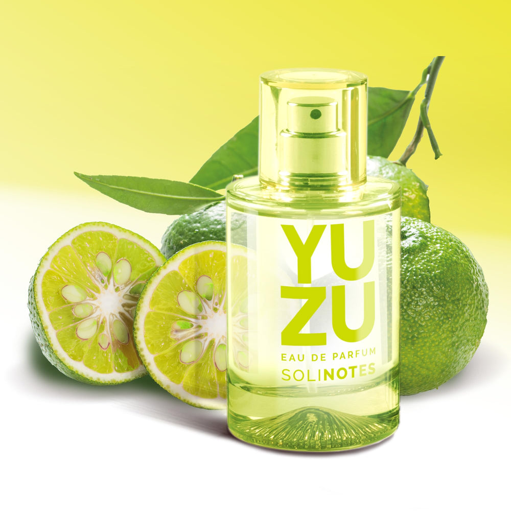 Solinotes Yuzu citrus-notes close-up reveals tangy brightness with floral balance