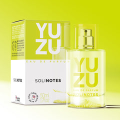 Solinotes Yuzu spray-action highlights easy application and vibrant mood lift