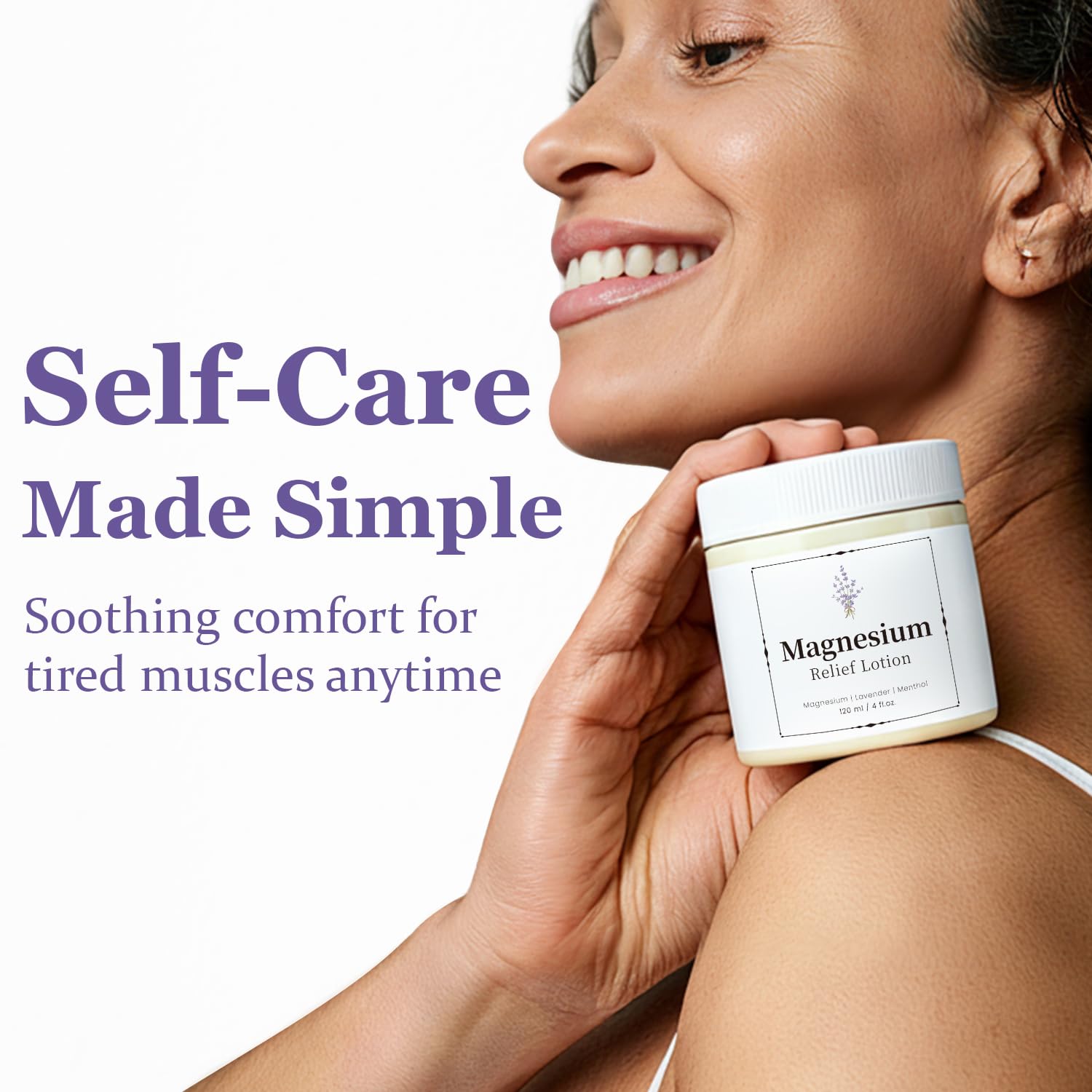 Solistrae after-exercise relief cream helps muscles feel refreshed.