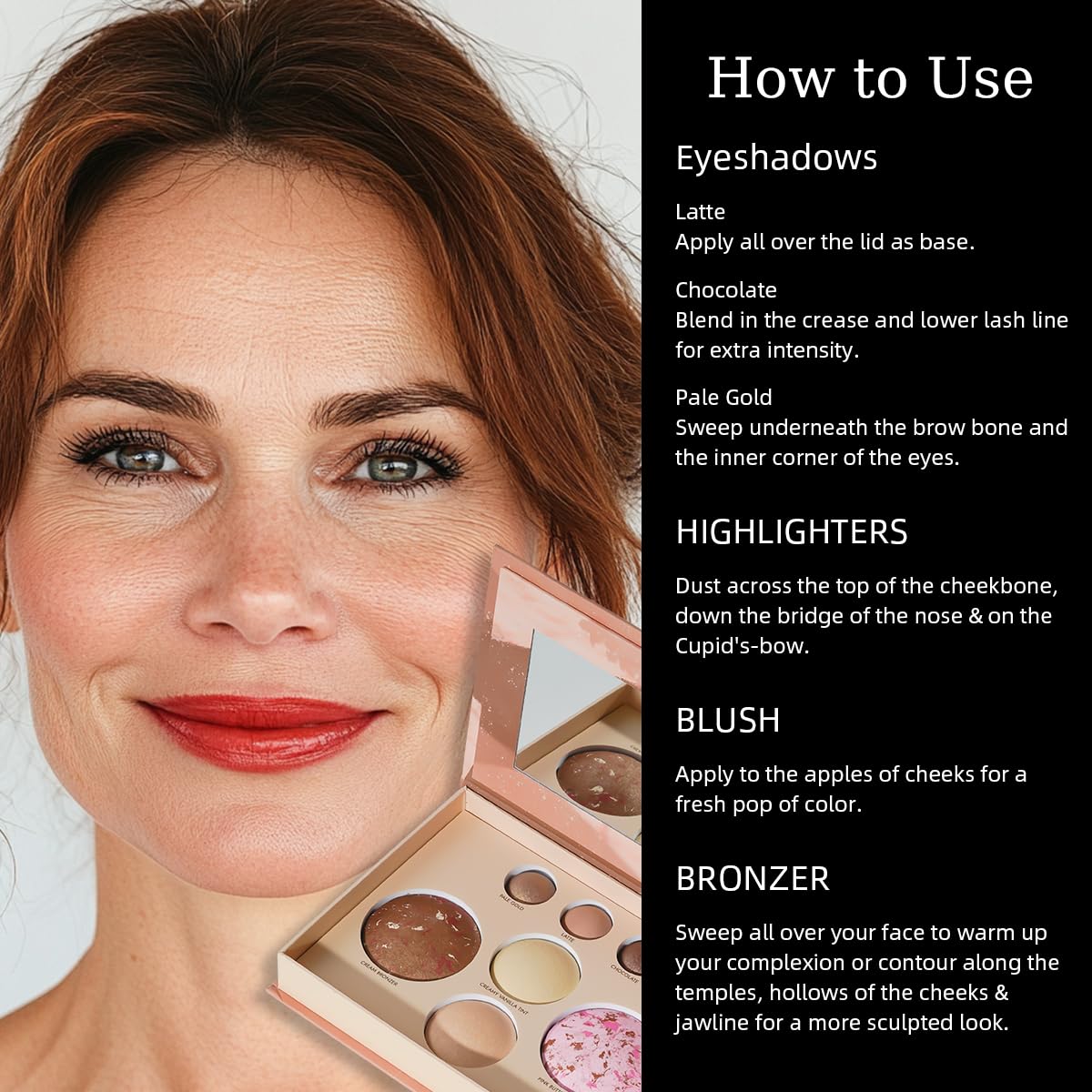 SOLLASY baked palette highlighter duo creates luminous cheekbones