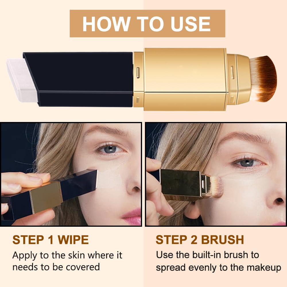 SOLOTREE 2-in-1 foundation stick daily-use packaging emphasizes easy carry