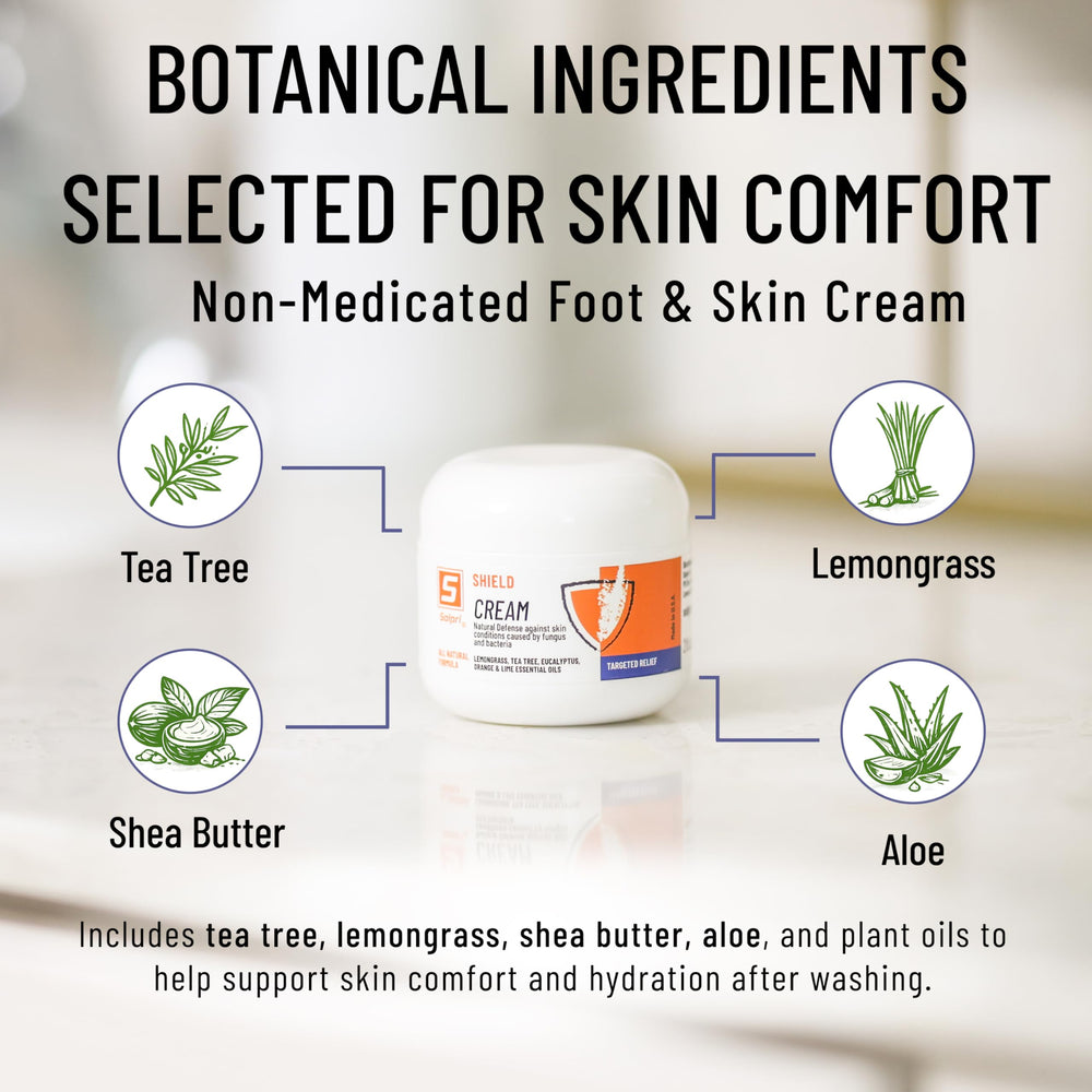 Solpri Shield after-workout foot care showing lasting hydration