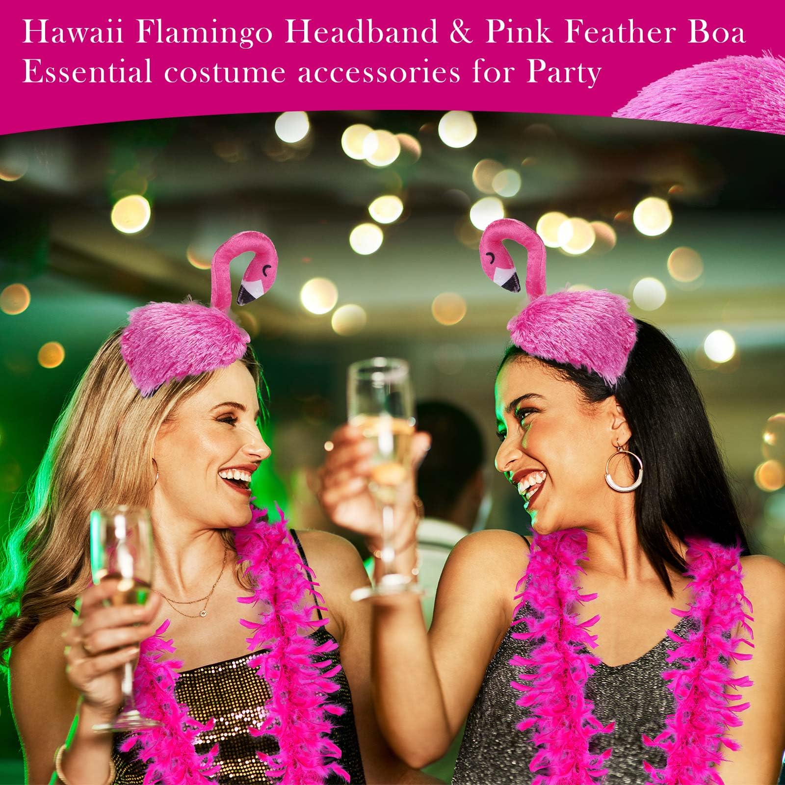 Solsew flamingo accessories for decor and costumes