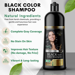 Solutrel Black Hair Dye Shampoo rich lather demonstrating gentle cleansing and color action