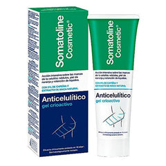 Somatoline Cryoactif gel bottle with cooling action ready to apply.