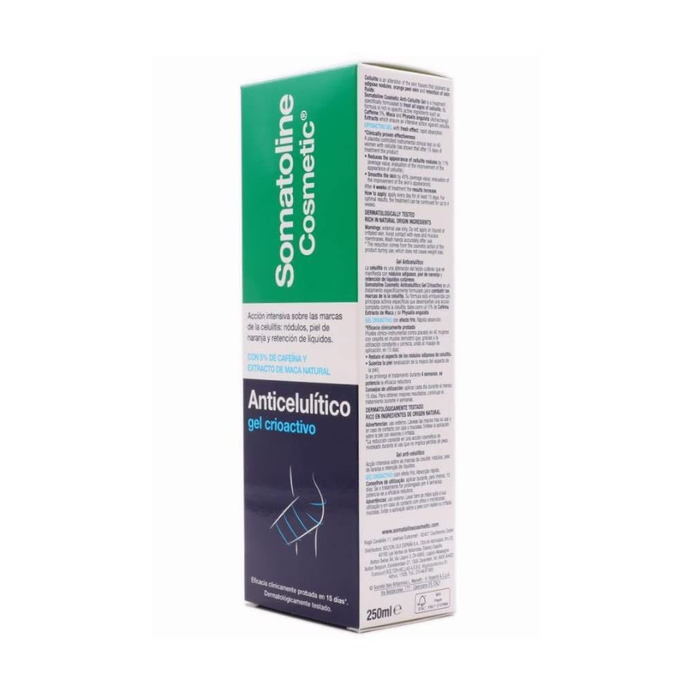 Somatoline Cryoactif gel applied to target area for smooth feel.