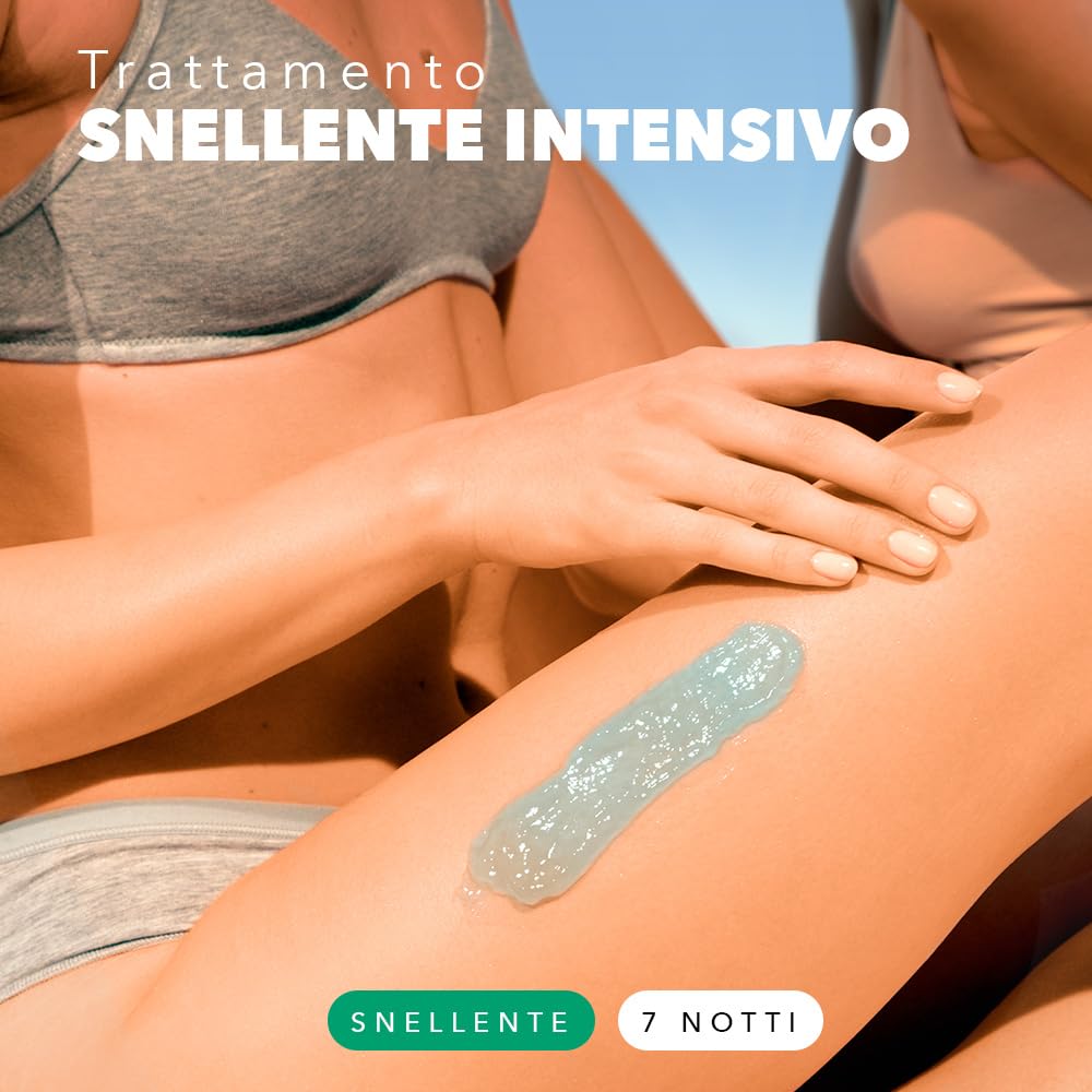 Somatoline Slimming 7 Nights apply to skin demonstrates an easy nightly routine