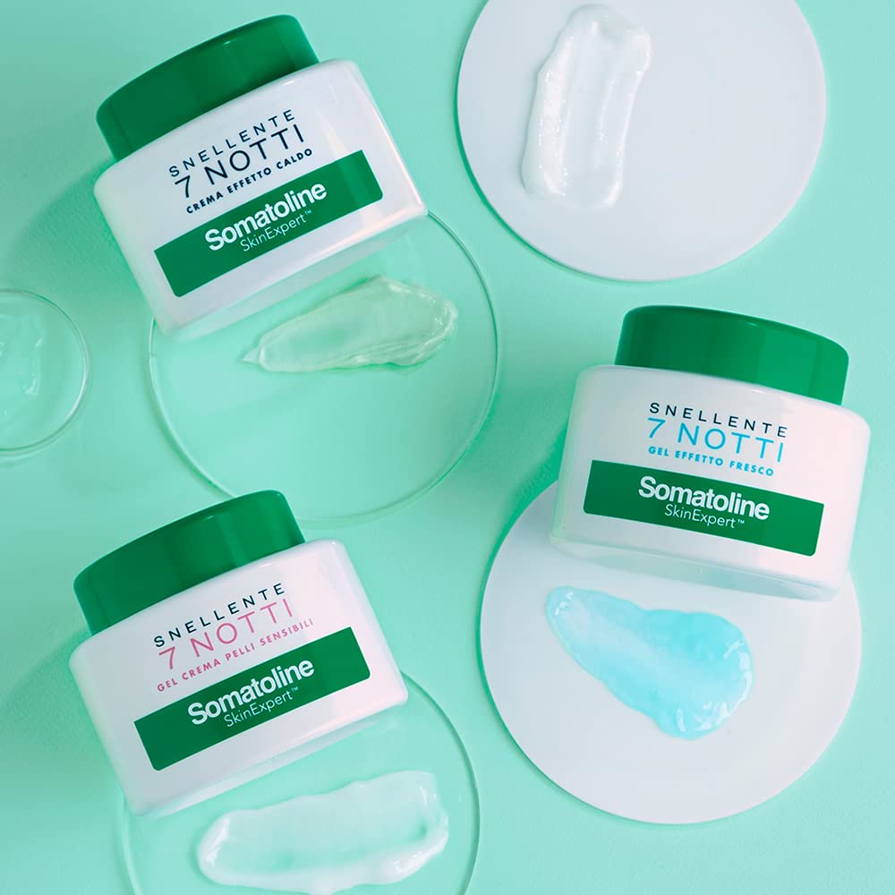Somatoline Slimming 7 Nights gel swirl shows refreshing, fast-absorbing application