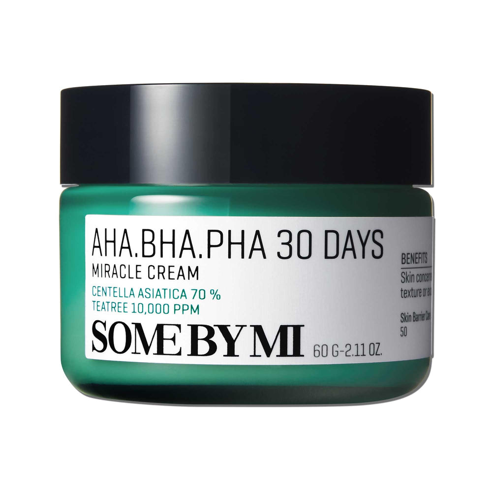 Some By Mi AHA BHA PHA 30 Days Miracle Cream tub for gentle exfoliation