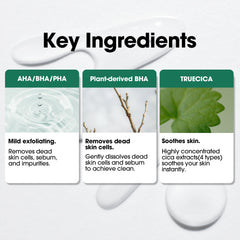 SOME BY MI AHA BHA PHA exfoliation scene shows deep cleansing effect