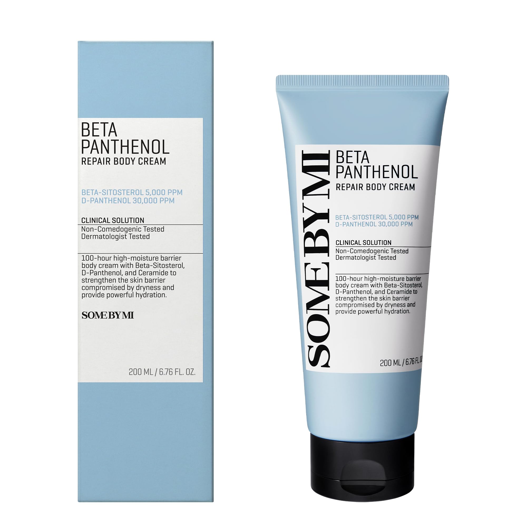 Brand logo with product packshot of SOME BY MI Beta-Panthenol Repair Body Cream