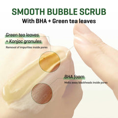 Application surface showing auto-foam activation in SOME BY MI cleanser